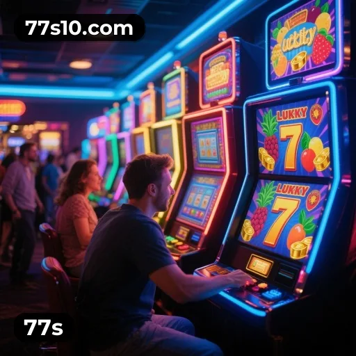 App 77s para iOS e Android — interface mobile, login biométrico e PIX integrado